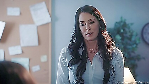 Hot blonde makes love with her dildo